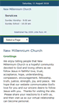 Mobile Screenshot of newmillenniumchurch.us